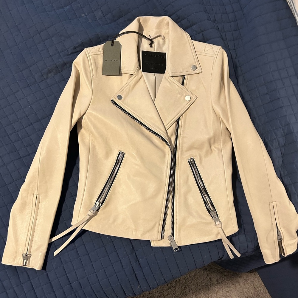 All Saints Dalby Biker leather Jacket